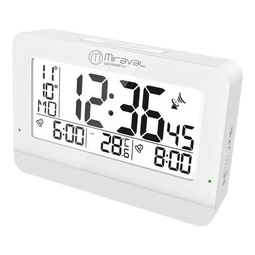 Lcd digitaler funkwecker datum - funkwecker,