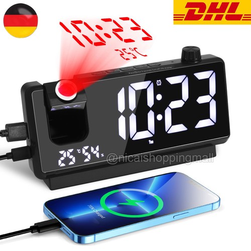 Digital projektionsuhr - digital,