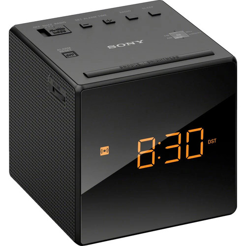 Sony icf radio - radio-uhr, schwarz
