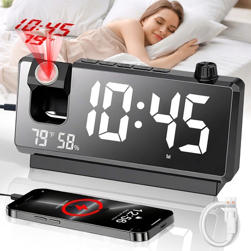 Led uhr mit projektor - uhr,