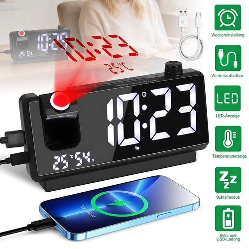 Led alarm wecker - led,