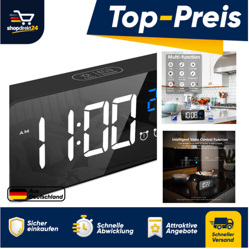 Latec digitaler wecker mit - digitaler,