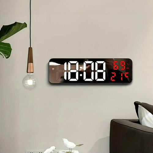 Digitaluhr wanduhr rote led - rote,